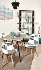 • style scandinave• table à manger• matière : Chaise Poule Patchwork Style Sancdinave Bobochic Decoration Interieure Decoration Maison Chaises Retro