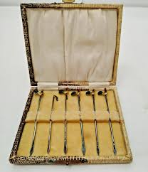Other Antique Solid Silver Silver Cocktail Sticks for sale