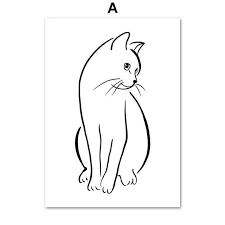 Black And White Cat Pictures To Print Black White Cat Pop Art Canvas Pop Art Cat Pop Art Canvas Cat Art Print