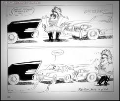 Pensil dan kertas di tangan, helai akan datang! Lukisan Pensil Kereta