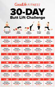 30-day butt lift challenge | The GoodLife Fitness Blog
