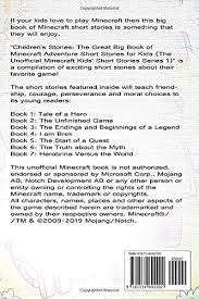 So true to description it is for the beginning reader. Amazon Com Children S Stories The Great Big Book Of Minecraft Adventure Short Stories For Kids Series 1 9781534692992 Mulle Mark Books