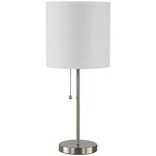 Black And White Lamp Shades Walmart Mainstays Stick Table Lamp With White Shade Walmart Com With Images Table Lamp Cfl Bulbs Lamp
