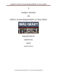 Maybe you would like to learn more about one of these? Pdf Project Supply Chain Management At Wal Mart A Project Report On Supply Chain Management At Wal Mart Presented By Group H1 Hrlp Navjot Singh Saund Academia Edu