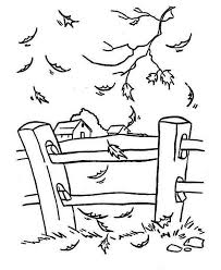 Printable deer jumping over the fence coloring page. Fall Leaf Near Yard Fence Coloring Page Fall Coloring Pages Coloring Pages Online Coloring Pages
