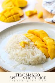 Thai Mango Sweet Sticky Rice Recipe In 2020 Sweet Sticky Rice Asian Desserts Thai Mango