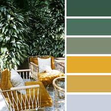 Welche Farbe Passt Zu Gelb Wohnideen Und Gestaltungsbeispiele In Verschiedenen Grune Farbpalette Haus Deko Grune Wohnzimmer