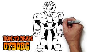 How To Draw Cyborg Teen Titans Go Youtube