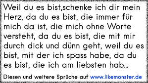 Weil Du Es Bistschenke Ich Dir Mein Herz Da Du Es Bist Die Immer