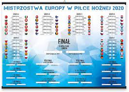 Pierwotny terminarz euro 2020 zakładał rozpoczęcie turnieju 12 czerwca 2020. Euro 2020 Terminarz Tabela Plakat 91 5x61 Cm 2021 10742083464 Allegro Pl