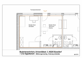 1 zimmer wohnung in direkter rheinlage im medienhafen. Universitatsstrasse 3 Studierendenwerk Dusseldorf