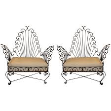 Pair Of Vintage Wrought Iron Chairs 1stdibs Com Iron Chair Wrought Iron Chairs Vintage Outdoor Furniture