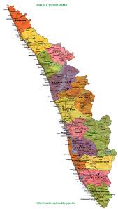 Satellite image of kerala, finland and near destinations. Kerala Tourism Map Tourist Places In Kerala South India Tourism