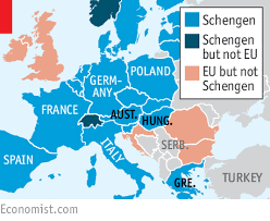 The schengen area is made up of 26 european countries that allow free movement between their the schengen area member states also enable travellers to move freely between them with a single. Shooting Schengen The Economist