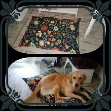Grosses Hundekissen 100x75 Cm Zur Separaten Nutzung Oder Als Einlage Fur Den Hundekorb Der Stoff Ist Von Ikea Aus Almhut Hundekissen Hunde Kissen Hundekorb