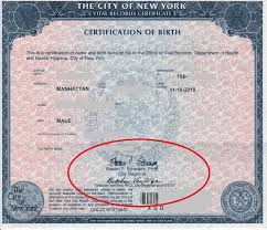 Nyc Birth Certificate With Two Signatures Steven P Schwartz And Gretchen Van Wye In 2020 Birth Certificate Template Birth Certificate Birth Certificate Form