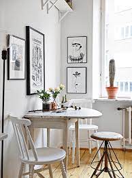 How To Push Dining Table Against Wall For More Kitchen Space Design Dining Room Small Apartment Dining Small Dining Room Table