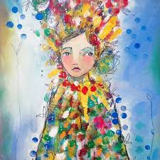 Through The Looking Glass By Juliette Crane 11 X 14 On Canvas Oils Acrylics Inks Pencil Pen And Pastel Art Journal Inspiration Art Whimsical Art