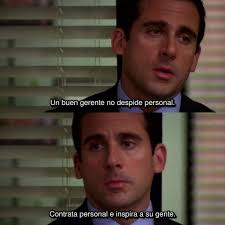 Michael Scott podría ser lo que quieran, pero intentaba ser buen jefe They  Office 🎬