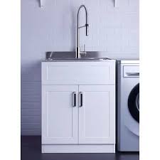 Afa Stainless Steel Laundry Sink 25 X 22 With Faucet Cabinet Laundry Sink Laundry Room Storage Laundry Room Sink