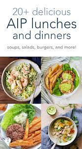 Delicious Aip Lunches Dinners Soup Salad Burgers More Aip Paleo Recipes Autoimmune Paleo Recipes Aip Diet Recipes