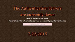 The authentication servers are currently down for maintenance. Minecraft Servers Down 9 13 Cant Join Any Servers By Notch Network