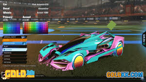 Rocket League Painted Artemis Gxt Car Design With Budget Items Rocket League League Car