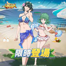 Fubuki + Tatsumaki in swimsuits, One-Punch Man mobile game : rOnePunchMan