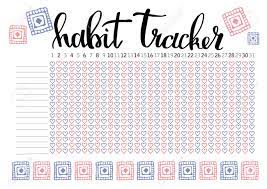 This free habit tracker printable pdf template comes in 3 sizes: Monthly Planner Habit Tracker Blank Template Bullet Journal Style Royalty Free Cliparts Vectors And Stock Illustration Image 86223657