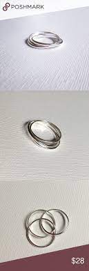 Last One Interconnecting Sterling Silver Band Ring Sterling Silver Rings Bands Sterling Silver Bands Silver