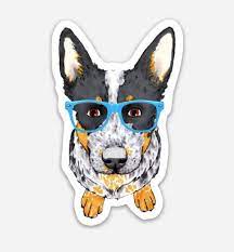 All artwork and branding is copyright and/or trademarked to pawpalettes, inc. Gift Tags Stickers Portrait Australian Cattle Dog Best Friends Friend For Life Sticker Home Garden