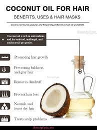 Benefits of coconut oil for hair certain components of coconut oil keep the hair strong, nourished and protected from the effects of aging and damage. How To Use Coconut Oil For Hair Benefits Uses And Hair Masks