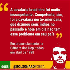 Jun 17, 2021 · surpreendidos pela declaração do. Verificamos Bolsonaro Elogiou Cavalaria Por Dizimar Indios