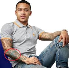 Football player at olympique lyon. Memphis Depay Tattoo Designs Visual Arts Ideas