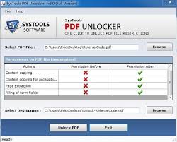 Windows 10 & all other previous windows version supported Systools Pdf Unlocker Full Identi