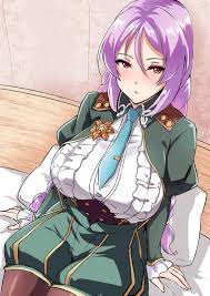 open mouth, rune factory, on bed, necktie, twin braids - Anime R34