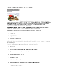 Asemanator cu cel din ciroza hepatica compensata cu urmatoarele amendamente Doc Regimul Alimentar Recomandat In Ciroza Hepatica Teo Udrea Academia Edu