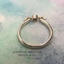 Ornate swan ring abalone shell 925 sterling silver size 8.25. Rare Preloved Tiffany Co Elsa Peretti Swan Diamond Silver Ring
