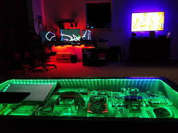 Many of the coffee tables in our guide come with storage space, ideal for hiding away living room clutter, or indeed for hiding away cocktail paraphernalia. Finished My Pc Coffee Table Showcasing Rgb Pics In Comments For My Coffee Table Battlestations