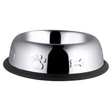 kopek celik mama kabi oval desenli 24 oz 17 cm 8699004240400 amazon pet center evcil hayvan mamasi kopek kedi