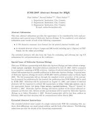 Clinical trial feasibility, consultation, optimize trial design, partnership with investigators. An Example Of An Extended Abstract In Pdf Form Icsb 2007