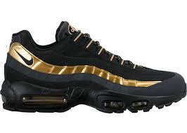 Nike Air Max 95 Black/Metallic Gold/ Anthracite-38416007 -