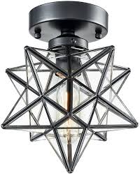 Axiland Industrial Moravian Star Ceiling Light With 8 Inch Glass Shade 1 Light Amazon Com In 2020 Star Lights On Ceiling Ceiling Lights Star Ceiling