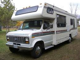 A photo of the interior looking towards the back. Ford E350 Motorhome Motorhome Camper Makeover Ford