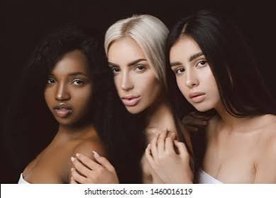 Beauty Portrait Three Multiracial Women Posing Stock Photo 1460016119 | Shutterstock