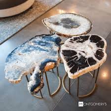 One Of A Kind Agate And Geode Accent Tables Available At Montgomery S In Sioux Falls Madison Or Watertown So Oikiakh Diakosmhsh Diakosmhseis Polytimoi Li8oi