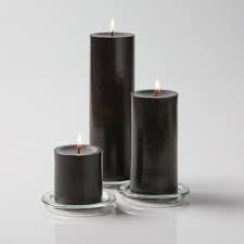 Le sens amazing home crystal candle holders set of 3 tealight holders home living room bedroom decor. Richland Pillar Candles 3 X3 3 X6 3 X9 Black Set Of 18 Quick Candles