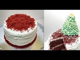 This rich raspberry frosting comes together with just four ingredients. Red Velvet Christmas Cake With Buttercream Frosting Xmas Cake With Whole Wheat Flour Youtube