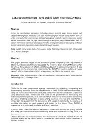 See more of jabatan perangkaan malaysia on facebook. Data Communication