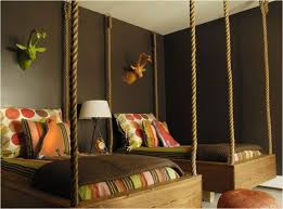 Love I Am So Obsessed With Bed Swings Have No Idea Why Always Envisioned Them On The Porch This Is A Wonderful W Boys Bedroom Decor Bedroom Design Home